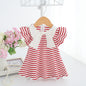 Children's Clothing 0-3 Years Old Striped High-quality Cotton Dress