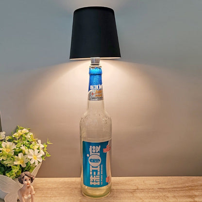 LED Wine Bottle Cordless LED Rechargeable Table Lamp Dimmable  Bottle Lamp for Livingroom Bedroom Restaurant Bar