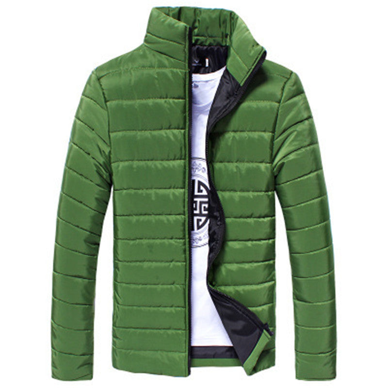 Lightweight Slim-Fit Stand-Collar Down Jacket