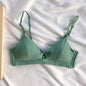 French Underwear, Japanese Thread Hollow, No Steel Ring, Adjustable Bra Set, Thin Triangle Cup