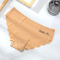 Ice Silk One-piece Cotton Crotch Mid-waist Triangle Women's Panties