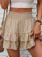 Smocked Layered Shorts