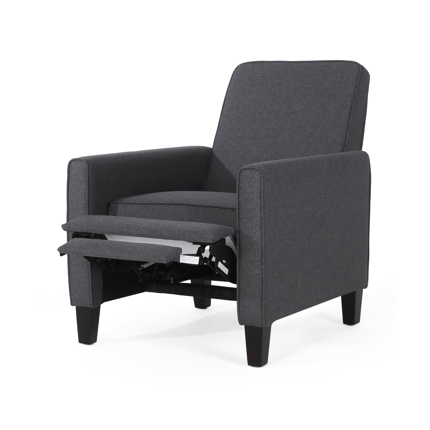 Smoke Fabric Push Back Chair for Elegant Home Décor