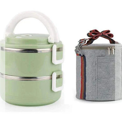 Multi-layer insulated lunch box stainless steel