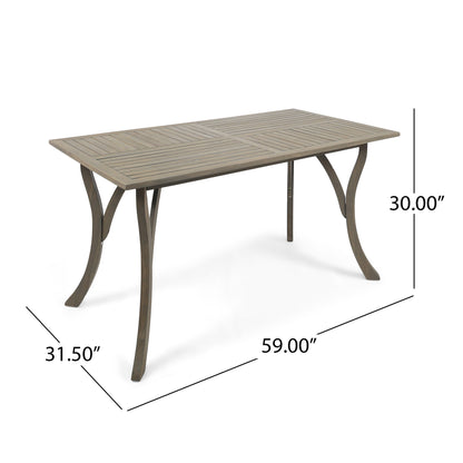 ECTANGULAR WOOD TABLE