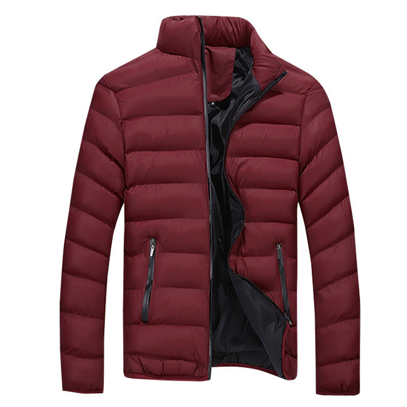 Men's padded coat winter stand-up collar cotton coat