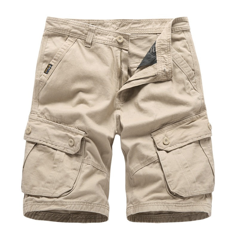 Mens Pants Summer Casual Pants Mens Capris Loose Cargo Pants Cotton Shorts Mens Large Sweatpants Pants