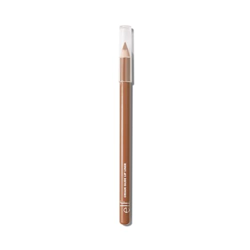 e.l.f. Cream Glide Lip Liner, Highly-Pigmented Pencil For Shaping & Sculpting Lips, Semi-Matte Finish, Vegan & Cruelty-Free, Truth or Bare