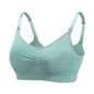 Seamless Plus Size Breastfeeding Bra Front Button Maternal Postpartum Bra