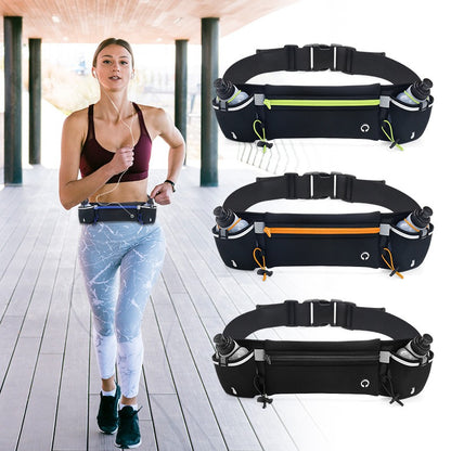 New Outdoor Sports Waist Bag Fitness Multi functional Water Bottle Bag Close fitting Running Phone Waist Bag Marathon Bag