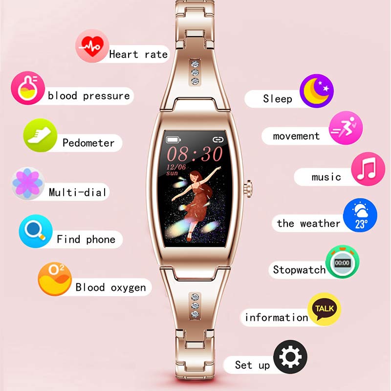 MK26 Smart Watch Women Girls Heart Rate Monitor Lady Smartwatch