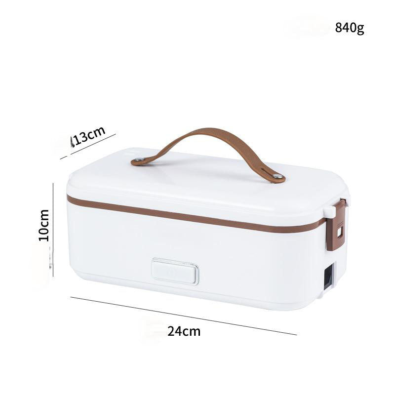 Electric lunch box stainless steel liner portable plug-in small insulation lunch box home heating lunch box steaming rice artifa