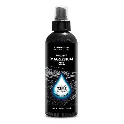 Aromasong Extra Strength Ultra-Pure Magnesium Spray (23mg Magnesium in Each Spray) 8 Oz, Magnesium Oil Known to be Used for Leg Discomfort and Promotes a Calm Sleep.