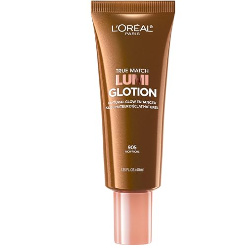 L'Oreal Paris Makeup True Match Lumi Glotion, Natural Glow Enhancer, Illuminator Highlighter, Bronzing Drops For a Sun-Kissed Glow, 903 Medium