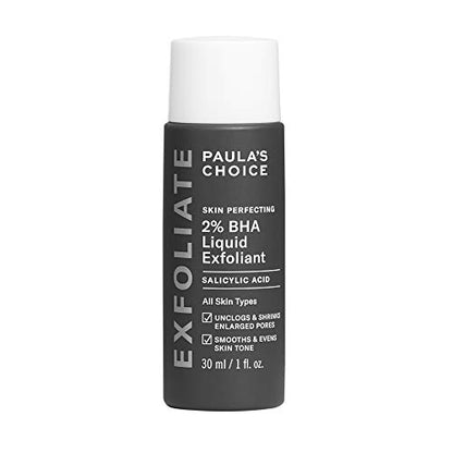 Paulas Choice--SKIN PERFECTING 2% BHA Liquid Salicylic Acid Exfoliant--Facial Exfoliant for Blackheads, Enlarged Pores, Wrinkles & Fine Lines, 4 oz Bottle