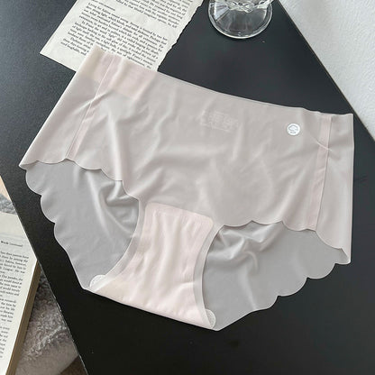 Summer Ice Silk Seamless Thin Ultra-thin Plus Size Underwear For Women