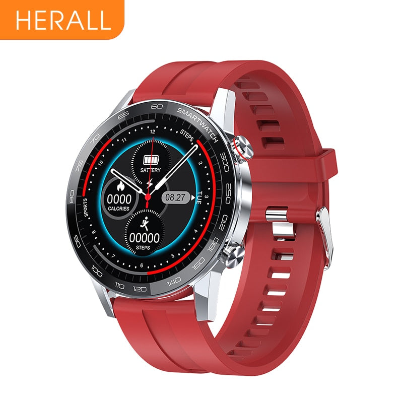 HERALL 2020 ECG Smart Watch For Men IP68 Waterproof Smartwatch Blood Pressure Monitor For Android Apple Xiaomi