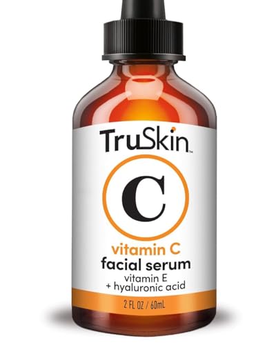 TruSkin Vitamin C Serum – Anti Aging Facial Serum with Vitamin C, Hyaluronic Acid, Vitamin E & More – Brightening Serum for Dark Spots, Even Skin Tone, Eye Area, Fine Lines & Wrinkles, 2 Fl Oz