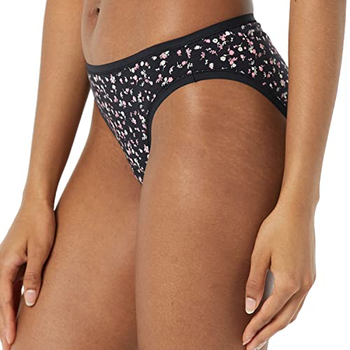 Amazon Essentials Women's Cotton Bikini Brief Underwear (Available in Plus Size), Multipacks