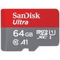 SanDisk 128GB Ultra microSDXC UHS-I Memory Card with Adapter - Up to 140MB/s, C10, U1, Full HD, A1, MicroSD Card - SDSQUAB-128G-GN6MA [New Version]