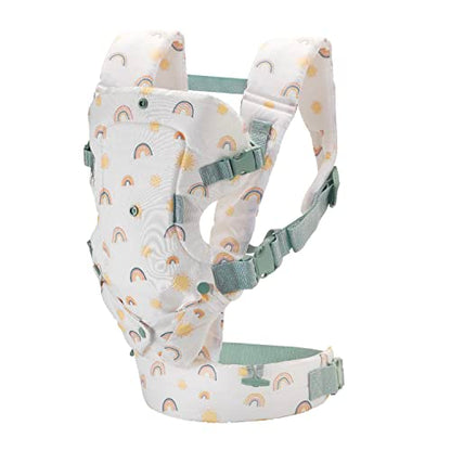 Infantino Flip Advanced 4-in-1 Carrier - Ergonomic, Convertible, face-in and face-Out Front and Back Carry for Newborns and Older Babies 8-32 lbs, Rainbow