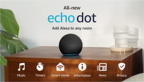 Amazon Echo Dot (5th Gen, 2022 release) | With bigger vibrant sound, helpful routines and Alexa | Glacier White