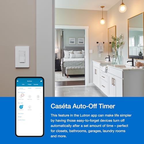 Lutron Caseta Smart Lighting Kit w/ Hub, 2 Original Dimmer Switches, 2 Pico Remotes, & More, for LED Bulbs, Works w/ Alexa, Apple Homekit, Google Home, 150W Single-Pole/3-Way, P-BDG-PKG2W-A