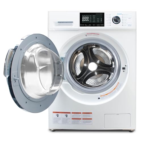 Ventless Washer and Dryer Combo 2.7 cu.ft, 24 inch All-In-One Washing Machine And Dryer 2-In-1 120V Compact For Apartment Home Dorm RV, 26.7 LBS Load Small Clothes Washer With 16 Laundry Program