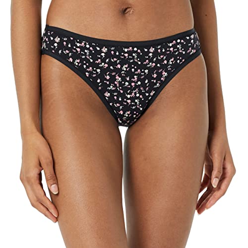 Amazon Essentials Women's Cotton Bikini Brief Underwear (Available in Plus Size), Multipacks