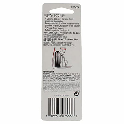 Revlon Expert Eyebrow Hair Removal Tweezer, Tweezers for Men, Women & Kids, Stainless Steel