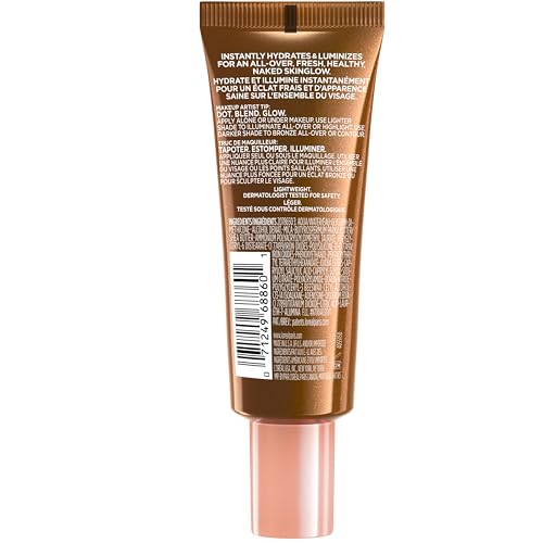 L'Oreal Paris Makeup True Match Lumi Glotion, Natural Glow Enhancer, Illuminator Highlighter, Bronzing Drops For a Sun-Kissed Glow, 903 Medium