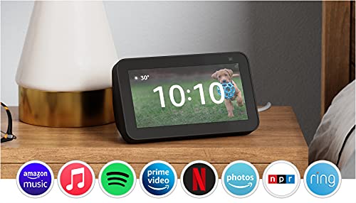 Echo Show 5 (2nd Gen, 2021 release) | Smart display with Alexa and 2 MP camera | Charcoal