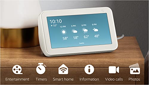 Echo Show 5 (2nd Gen, 2021 release) | Smart display with Alexa and 2 MP camera | Charcoal