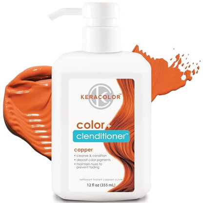 Keracolor Clenditioner Hair Dye (22 Colors) Semi Permanent Hair Color Depositing Conditioner, 12 Fl Oz