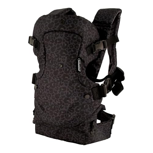 Infantino Flip Advanced 4-in-1 Carrier - Ergonomic, Convertible, face-in and face-Out Front and Back Carry for Newborns and Older Babies 8-32 lbs, Rainbow