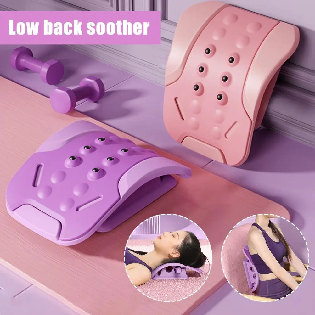 Ergonomic Back Support Device Back Stretcher for Pain Relief Adjustable Back Stretcher 3-level Spine Board for Pain Relief