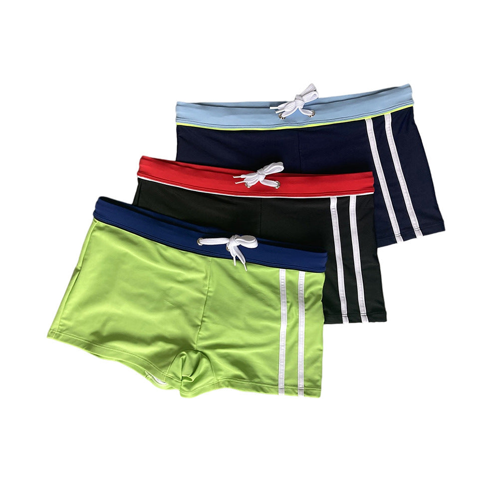 Boxer Swimming Trunks Men's Fashion Low Waist Boxer