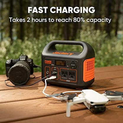 Jackery Portable Power Station Explorer 300, 293Wh Backup Lithium Battery, Solar Generator for Outdoors Camping Travel Hunting Blackout (Solar Panel Optional)