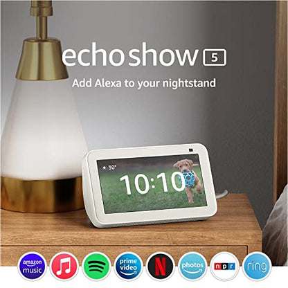 Echo Show 5 (2nd Gen, 2021 release) | Smart display with Alexa and 2 MP camera | Charcoal