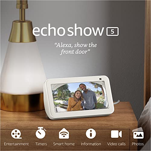 Echo Show 5 (2nd Gen, 2021 release) | Smart display with Alexa and 2 MP camera | Charcoal