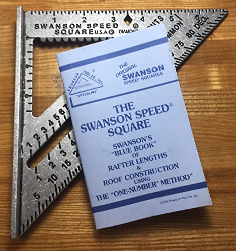 SWANSON Tool Co., Inc SW1201K Value Pack 7 inch Speed Square and Big 12 Speed Square (without layout bar) ships with Blue Book