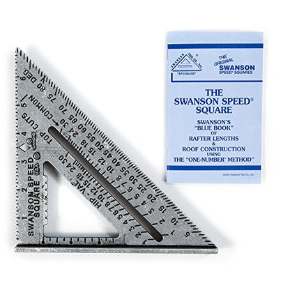 SWANSON Tool Co., Inc SW1201K Value Pack 7 inch Speed Square and Big 12 Speed Square (without layout bar) ships with Blue Book