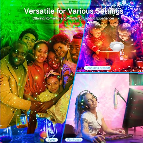 Skateboard Star Projector Night Light, Galaxy Projector with Remote Starry Nebula Ceiling LED Lamp, Gifts for Kids, Christmas/Room Decor/Birthdays/Tiktok Live