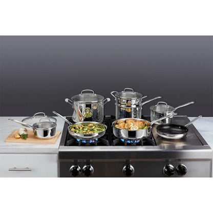 Cuisinart 17-Piece Cookware Set, Chef's Classic Steel Collection 77-17N