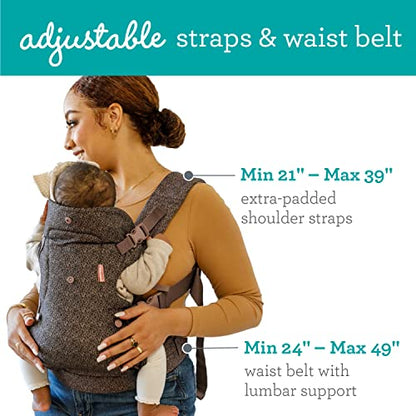 Infantino Flip Advanced 4-in-1 Carrier - Ergonomic, Convertible, face-in and face-Out Front and Back Carry for Newborns and Older Babies 8-32 lbs, Rainbow