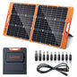 100 Watt Portable Solar Panel for Power Station, Foldable 100W Solar Panel for Camping Hiking Off-Grid Living, Monocrystalline Folding Panel Solar with 5V USB 18V DC Output…