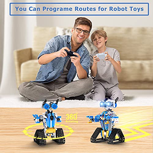 Robot Toys for 8-16 Year Old Boys Girls Kids with APP or Remote Control Science Programmable Building Block Kit, STEM Projects Educational Birthday Gifts