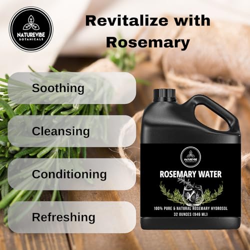 Naturevibe Botanicals Rose Water 32 Ounces | 100% Pure and Natural | Great for Skin Care and Hair Care