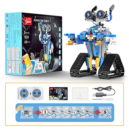 Robot Toys for 8-16 Year Old Boys Girls Kids with APP or Remote Control Science Programmable Building Block Kit, STEM Projects Educational Birthday Gifts