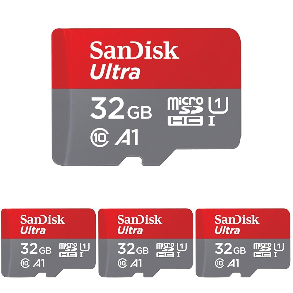 SanDisk 128GB Ultra microSDXC UHS-I Memory Card with Adapter - Up to 140MB/s, C10, U1, Full HD, A1, MicroSD Card - SDSQUAB-128G-GN6MA [New Version]